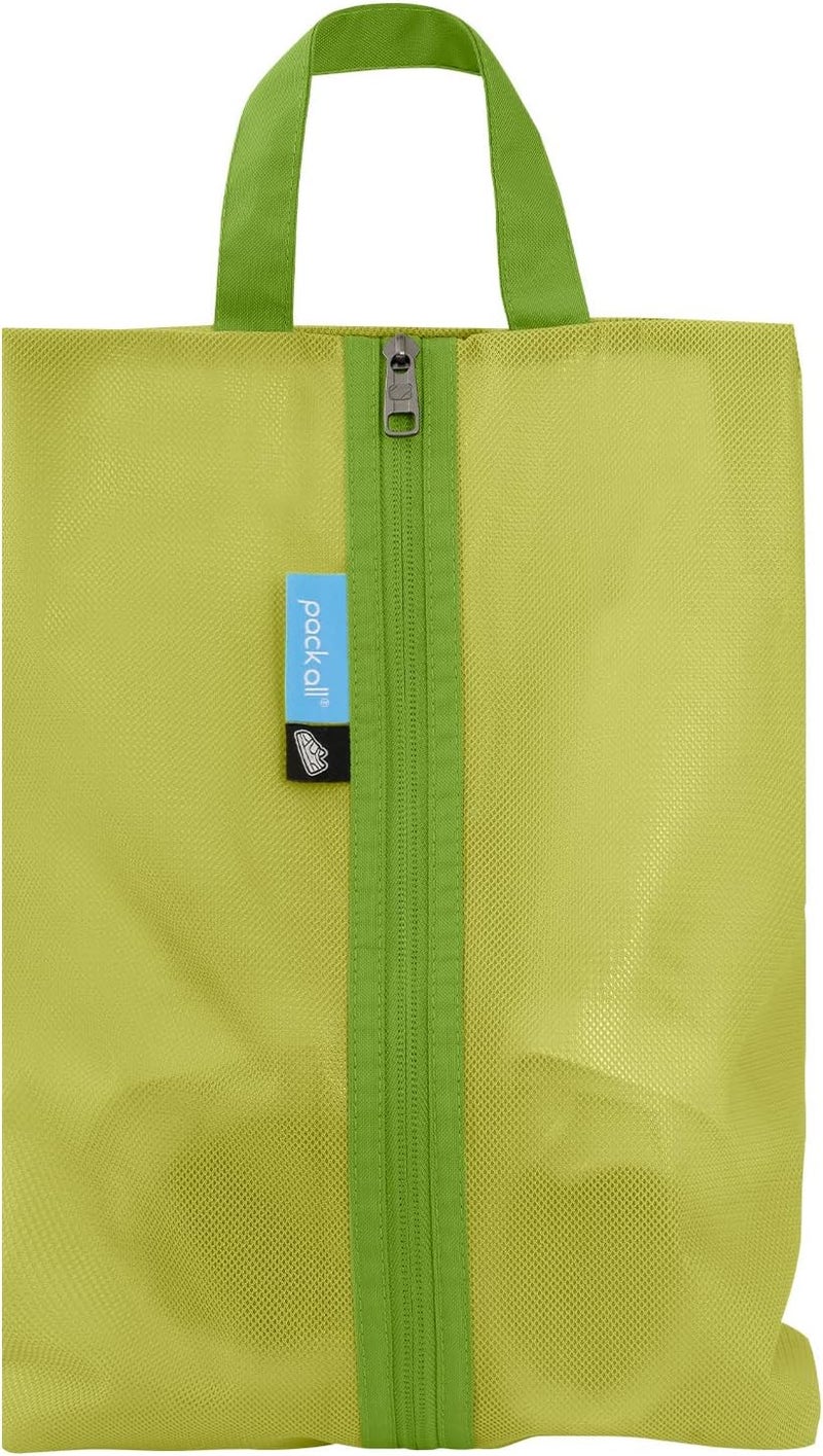 pack all Kids Shoe Bag for Travel, Water-Resistant Shoe Pouch for Gym, Odor-Resistant Soccer Cleats Bag for Sport, Cute Design for Girls, Boys, Toddlers (Green) - Image 1